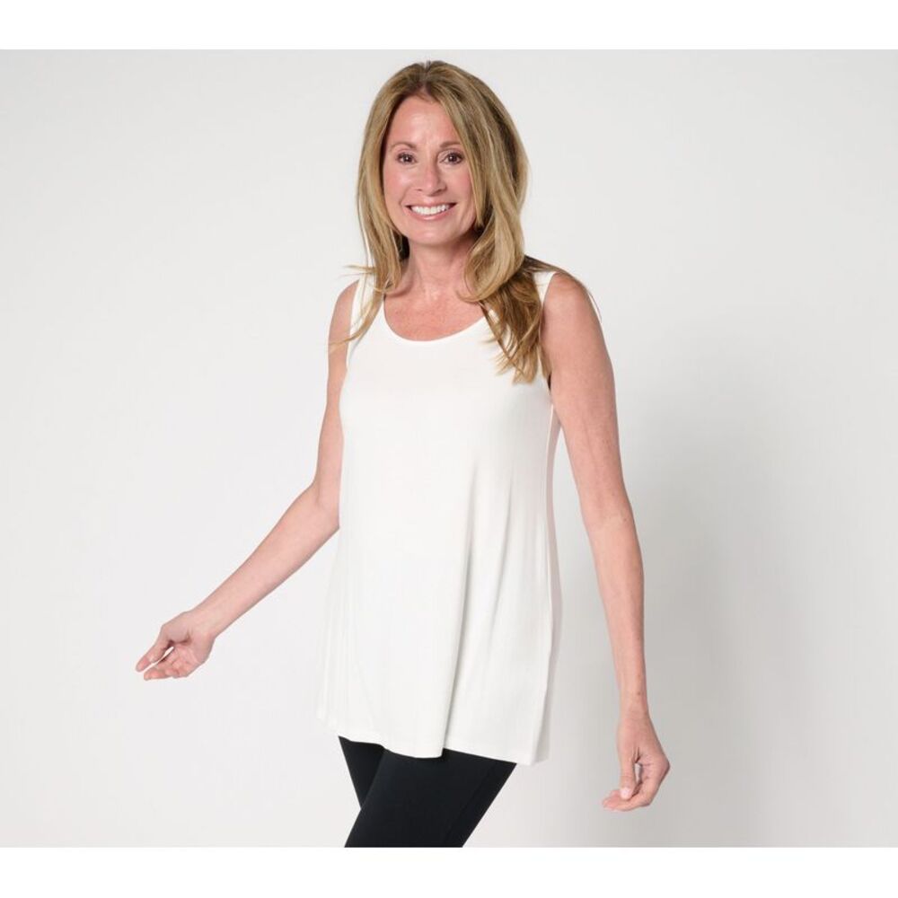 SUNNYLiFE Women's Top Sz S Knit Essential Tank White A701172